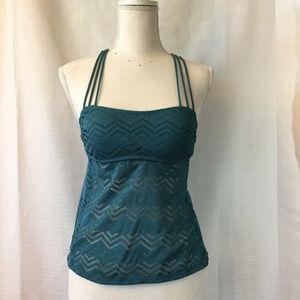Malibu Backless Halter Top in Dark Teal